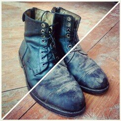 Chaussures chaussures avant/apres